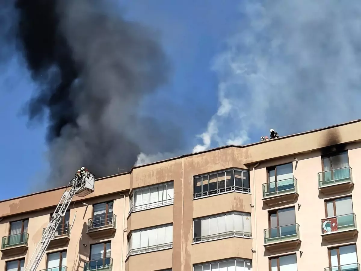 talasta 10 katli binada yangin Kzmce957