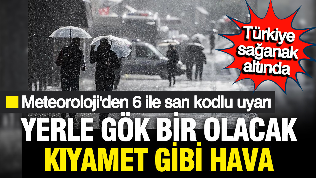 Meteoroloji’den Şiddetli Yağış Uyarısı: Batı Bölgesi İçin Sarı Kodlu Alarm!
