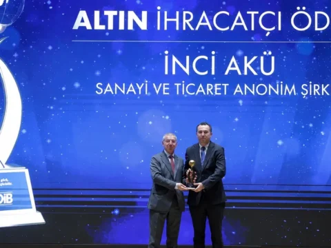 Inci aku ihracattaki guclu performansini bir kez daha altin ihracat odulu ile taclandirdi INuTUtOU